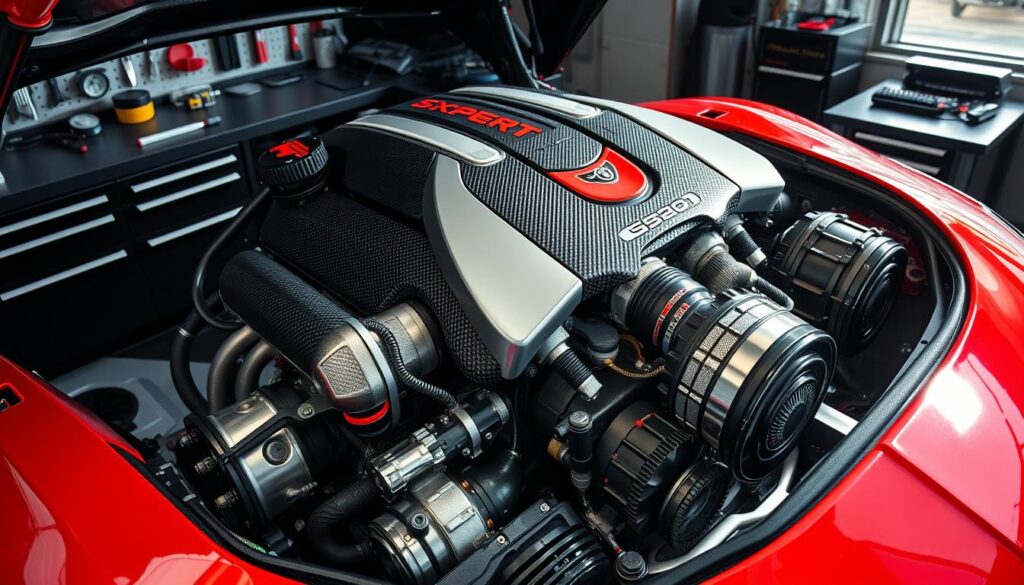 mesin bertenaga mobil sport